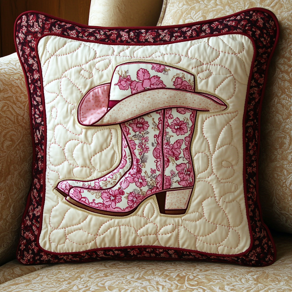 Cowgirl DAI090125327 Quilted Pillow Case