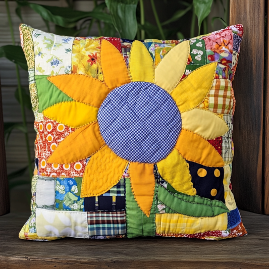 Sunflower TAI130824204 Quilted Pillow Case