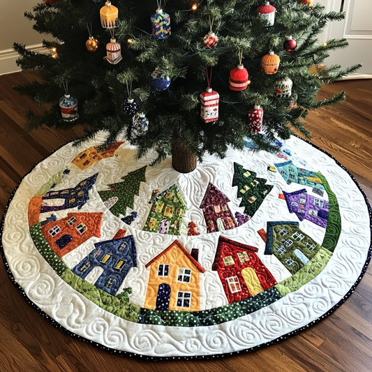 Houses DAI040924104 Quilted Tree Skirt