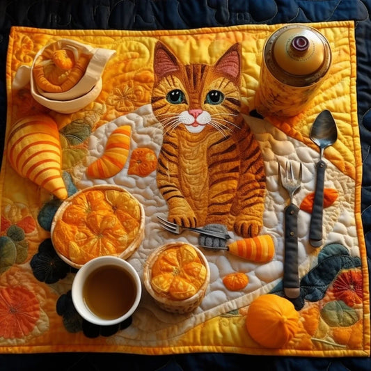 Cat TAI040124217 Quilted Placemats