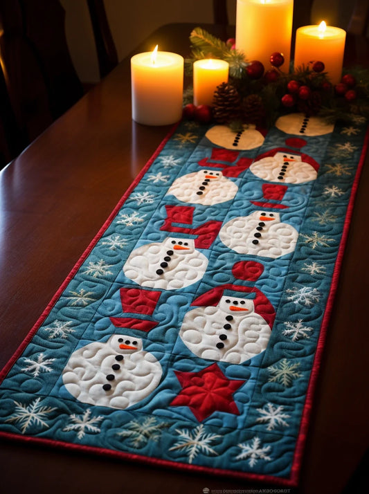 Snowman TAI15112329 Quilted Table Runner