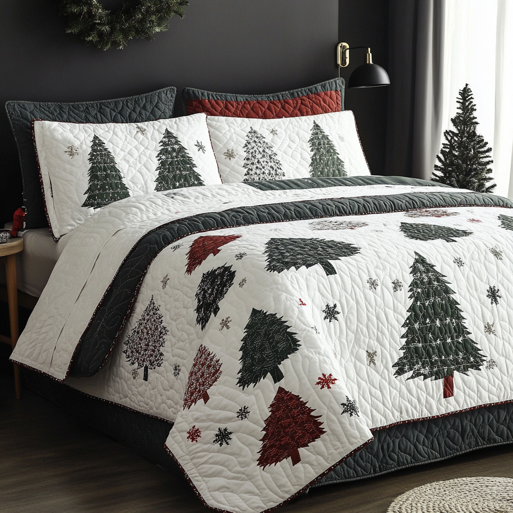 Christmas Tree TAI040924298 Quilt Bedding Set