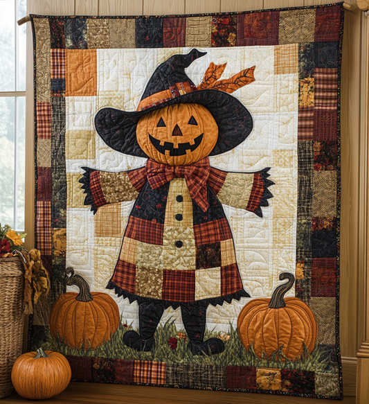 Pumpkin Scarecrow DAI221024153 Quilt Blanket