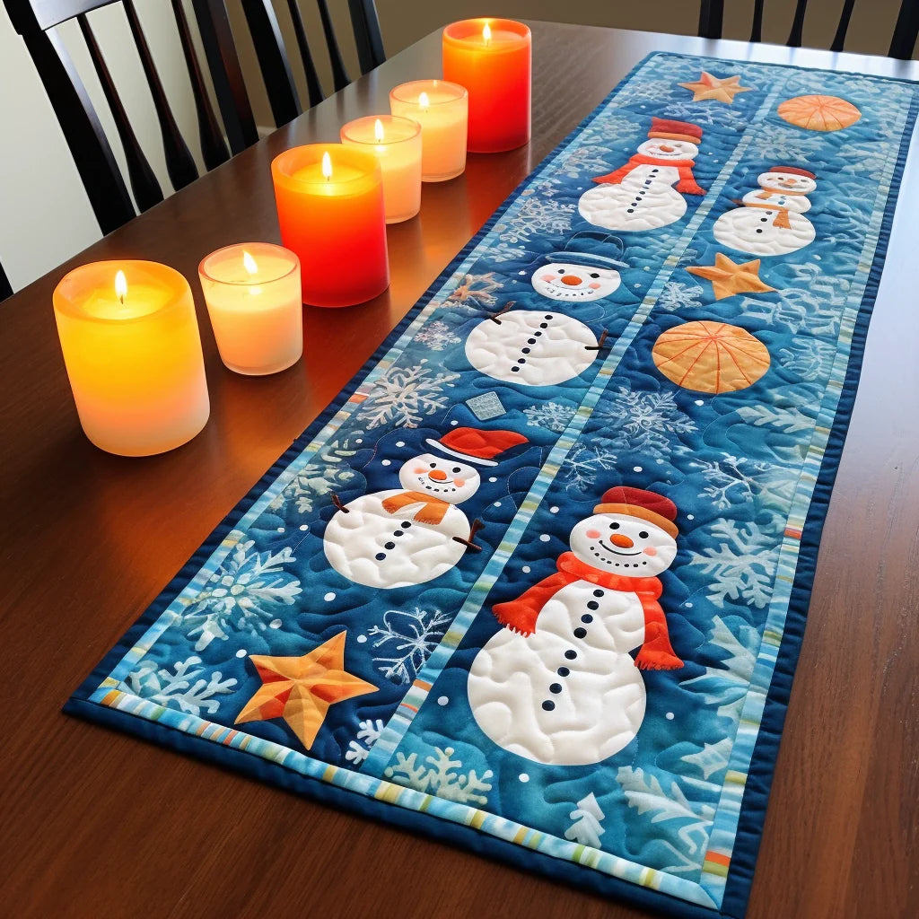 Snowman TAI280224051 Quilted Table Runner