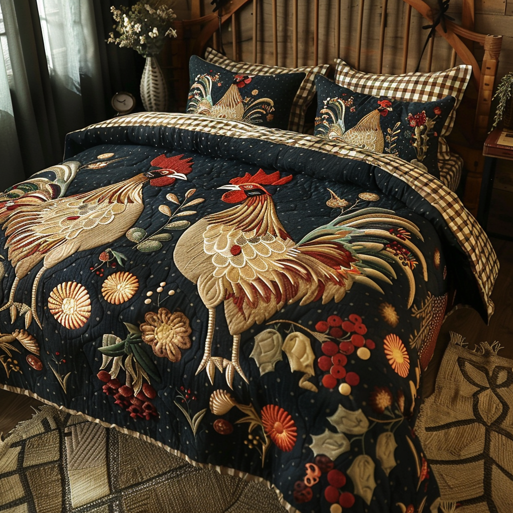 Chicken TAI170724020 Quilt Bedding Set