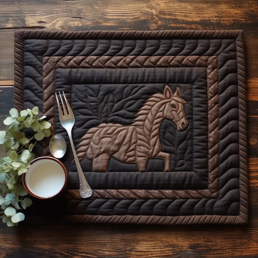 Horse TAI040124307 Quilted Placemats