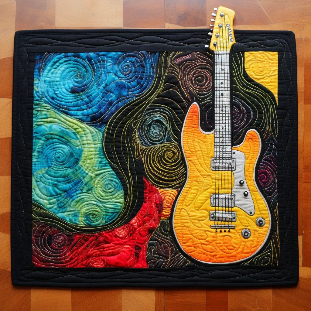 Guitar TAI07122363 Quilted Placemats