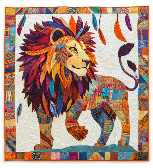 Native American Lion DAI171224094 Quilt Blanket