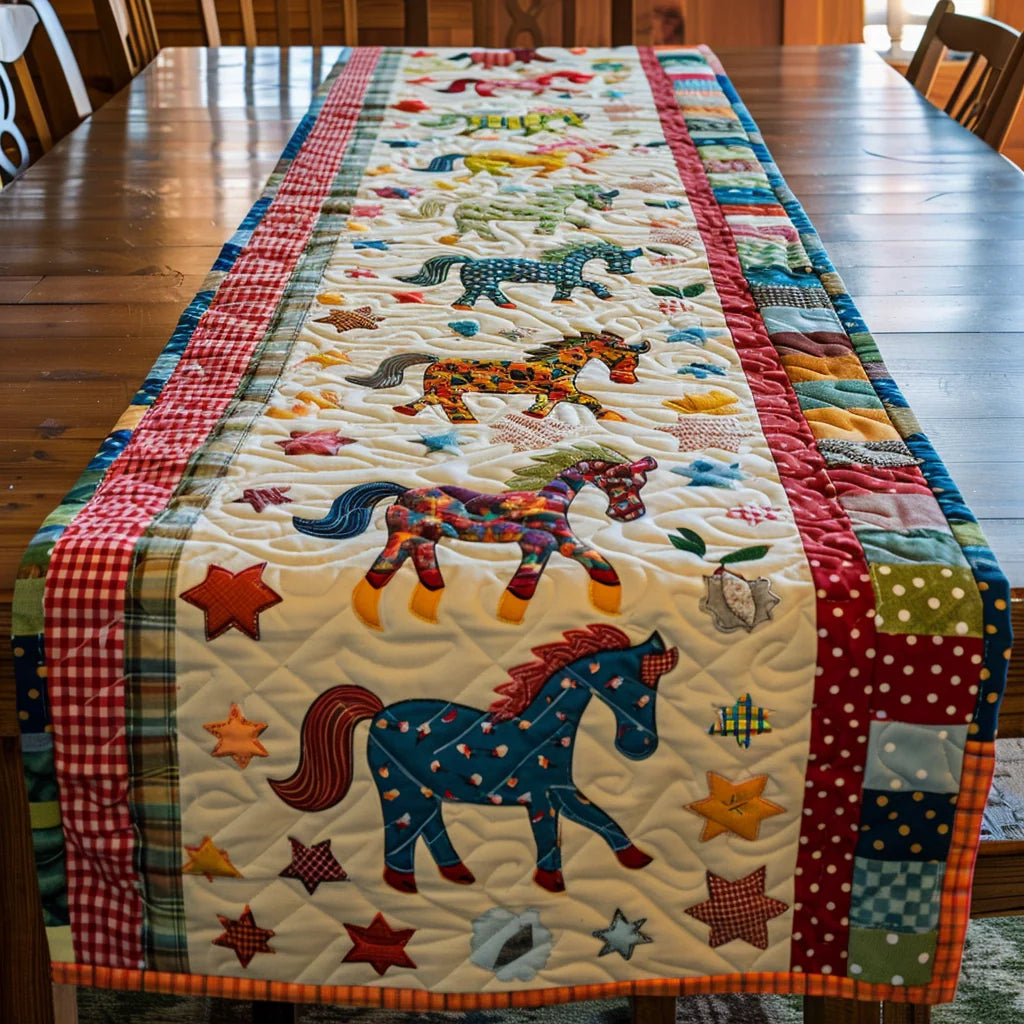 Horse TAI060324322 Quilted Table Runner