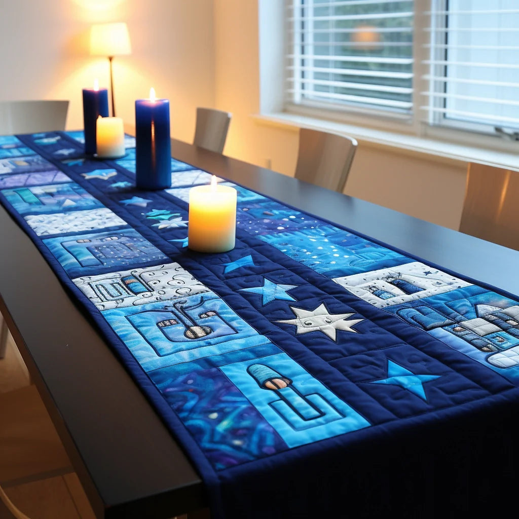 Jewish Hanukkah TAI040124418 Quilted Table Runner