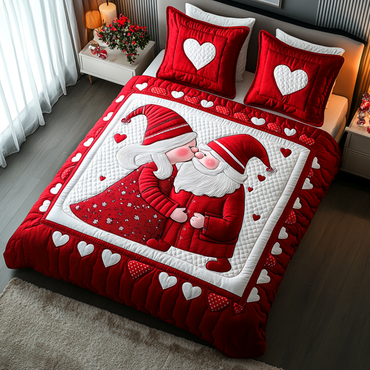 Valentine Gnome DAI241224184 Quilt Bedding Set