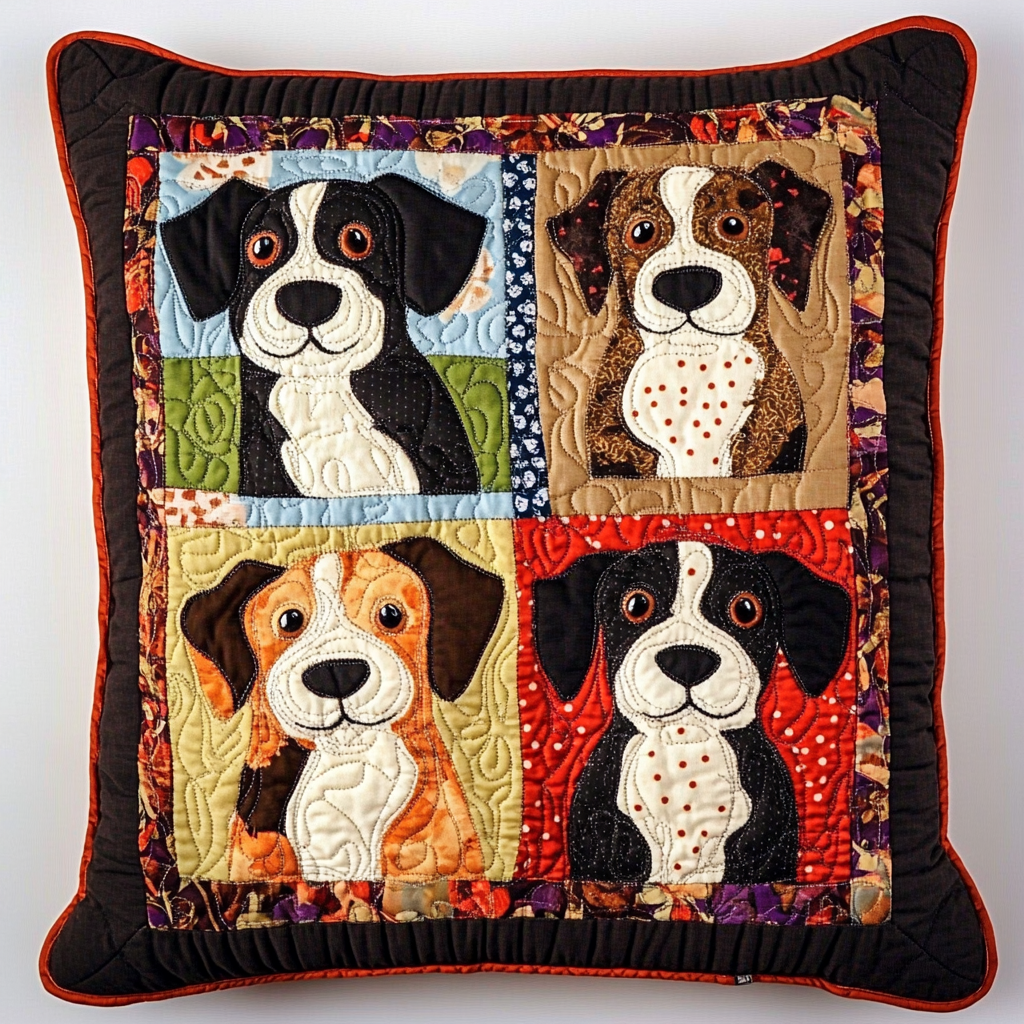 Dog DAI230924134 Quilted Pillow Case