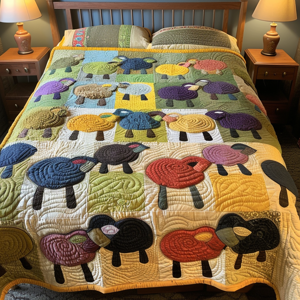 Sheep TAI040624034 Quilt Blanket