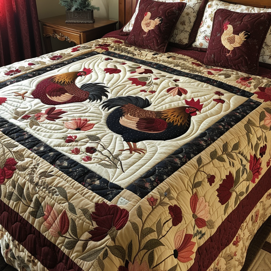 Chicken TAI040624096 Quilt Bedding Set