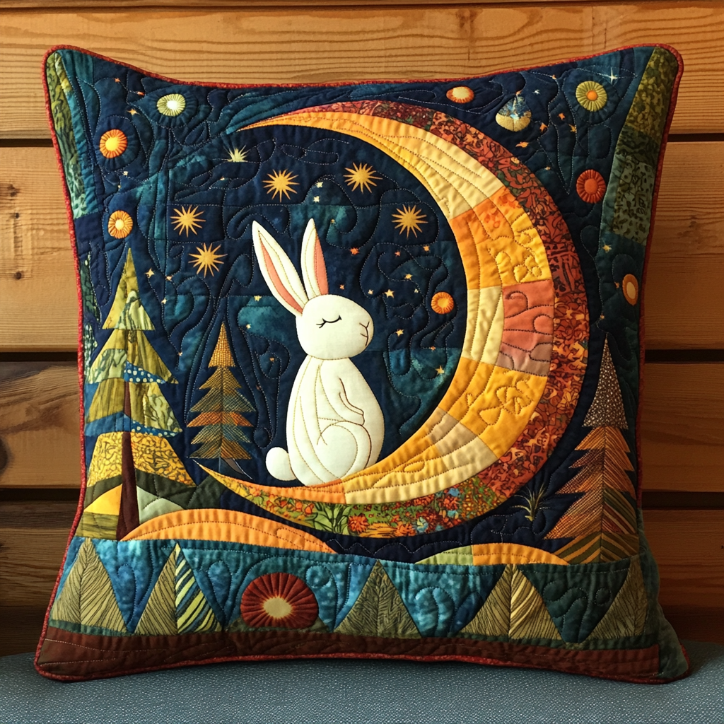 Celestial Bunny DAI301224206 Quilted Pillow Case