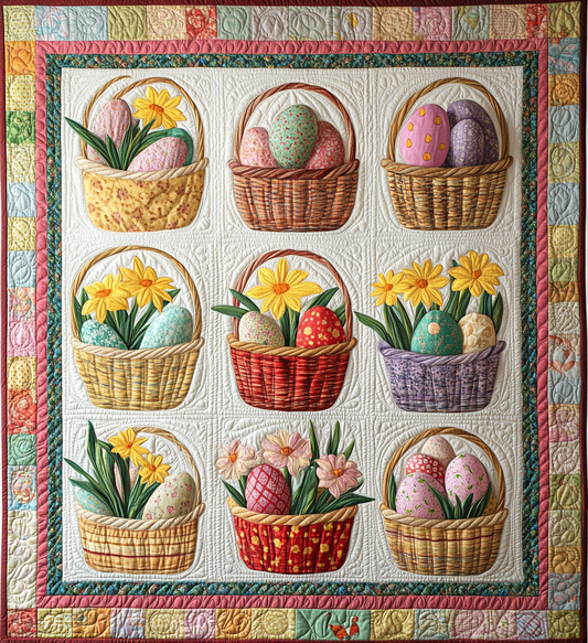 Easter Egg DAI241224445 Quilt Blanket