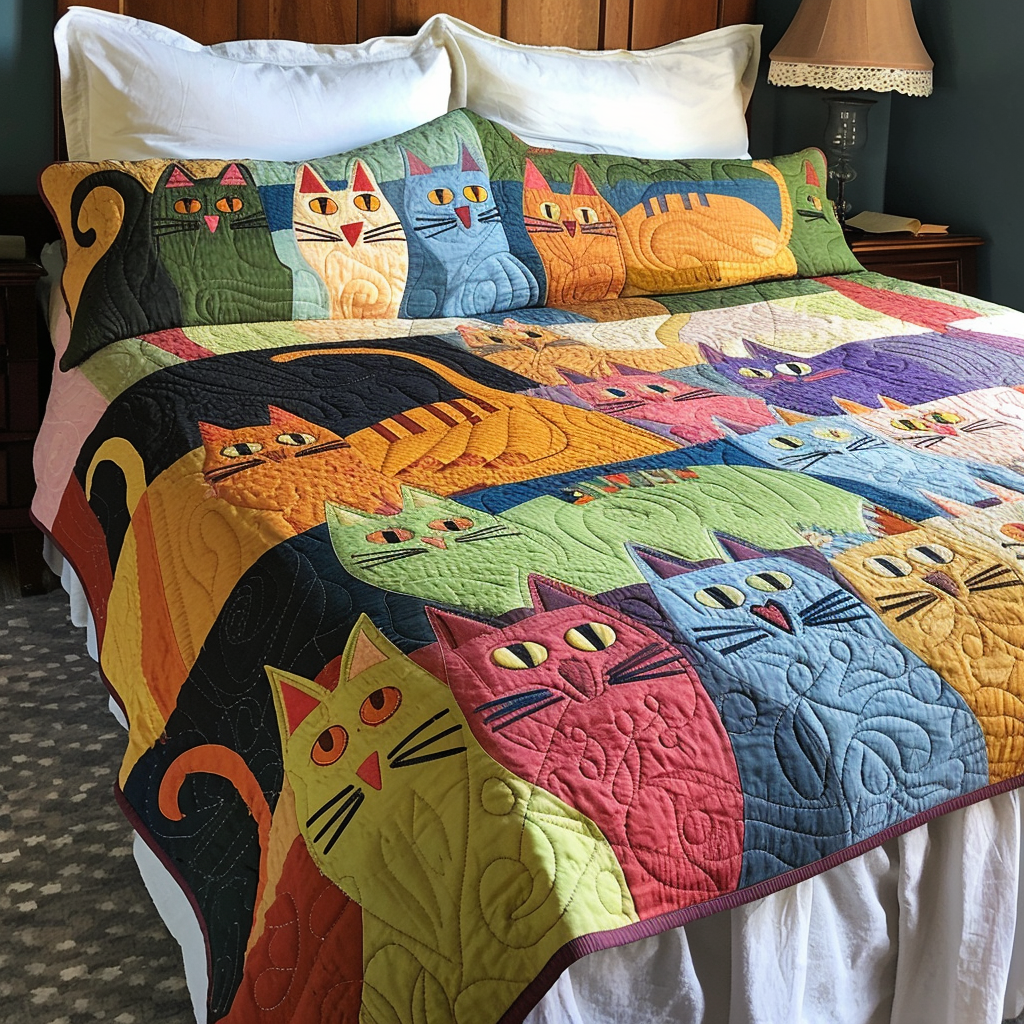 Cat TAI041024484 Quilt Blanket