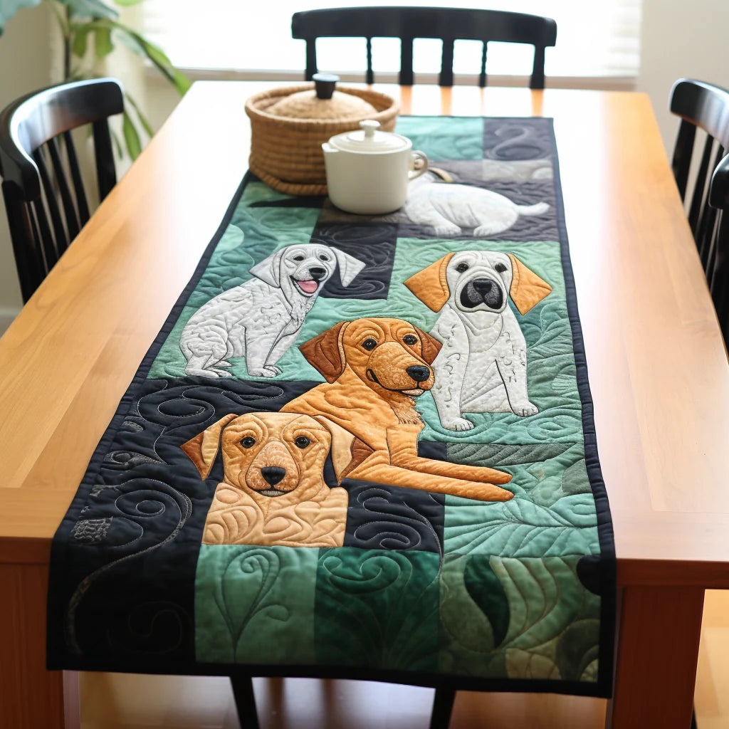 Dogs TAI261223151 Quilted Table Runner