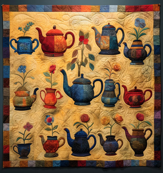 Teapot TAI260224007 Quilt Blanket