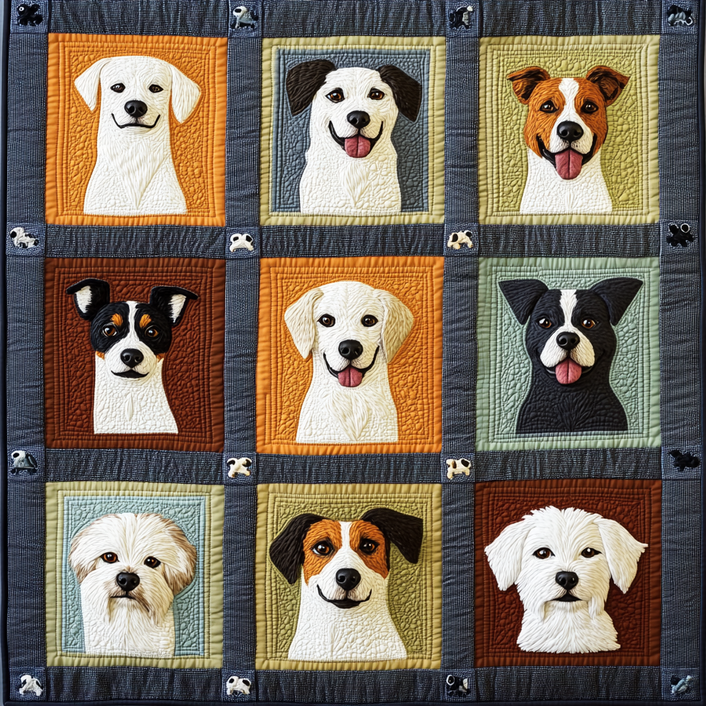 Dogs DAI070824092 Quilt Blanket