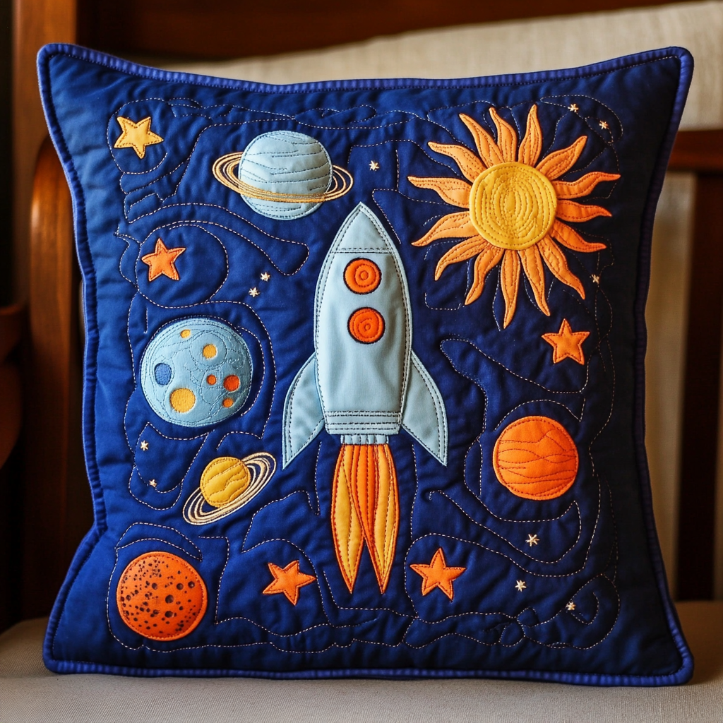 Rocket DAI301224177 Quilted Pillow Case