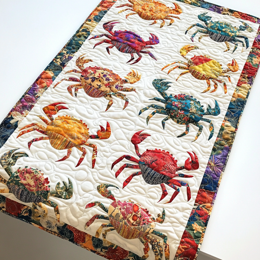 Crab DAI111124598 Quilted Table Runner