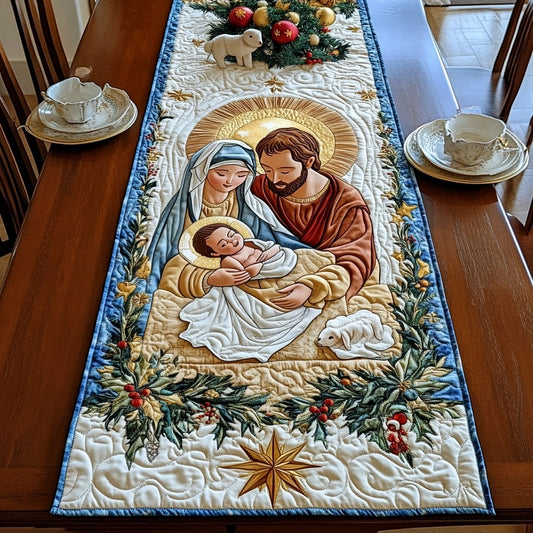 Nativity Scene TAI021024336 Quilted Table Runner