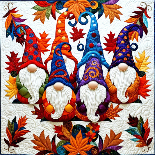 Autumn Gnome NTA041124133 Quilt Blanket