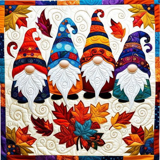 Autumn Gnome NTA041124134 Quilt Blanket