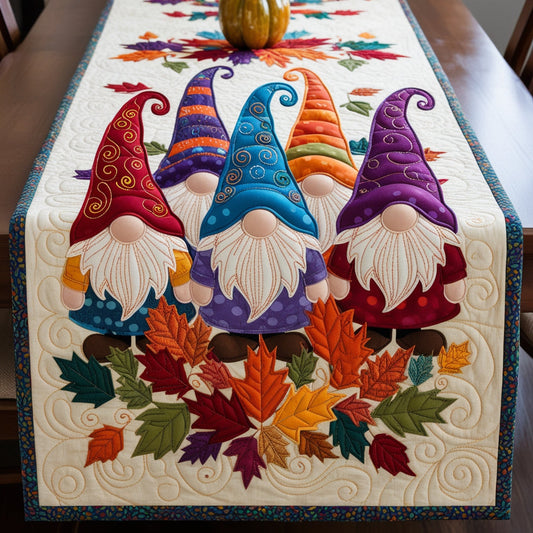 Autumn Gnome NTA041124664 Quilted Table Runner