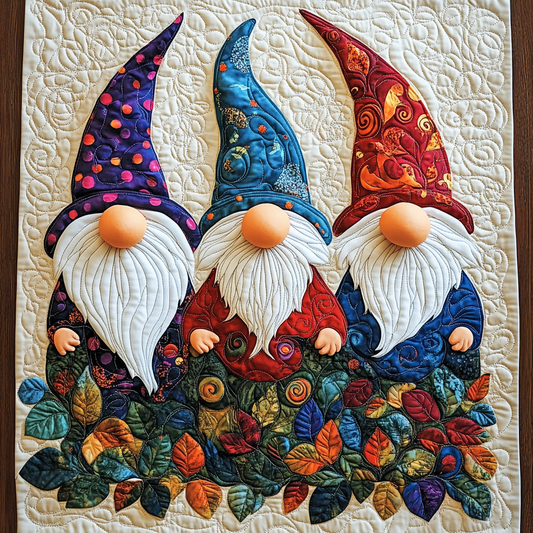 Autumn Gnome TAI041124578 Quilted Placemats