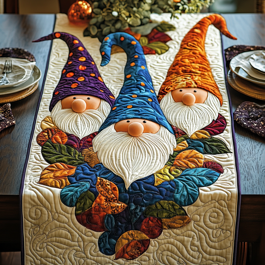 Autumn Gnome TAI041124638 Quilted Table Runner