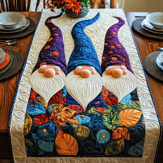 Autumn Gnome TAI041124639 Quilted Table Runner