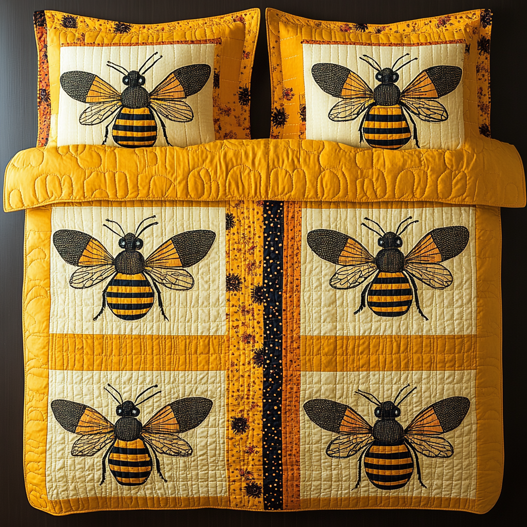 Bee TAI041124340 Quilt Bedding Set