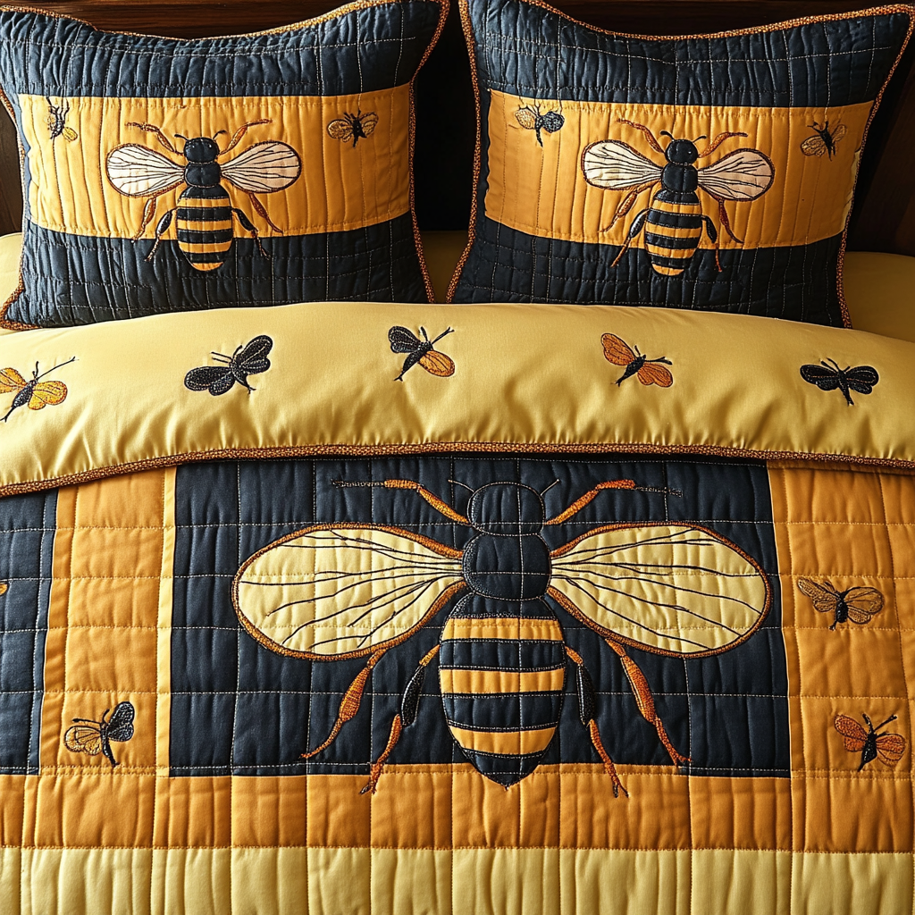 Bee TAI041124342 Quilt Bedding Set