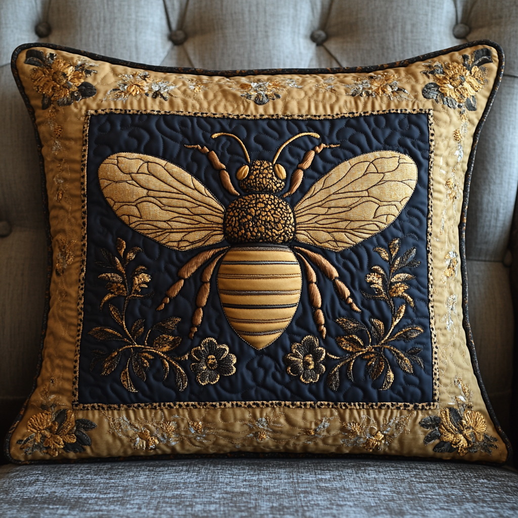 Bee TAI041124571 Quilted Pillow Case