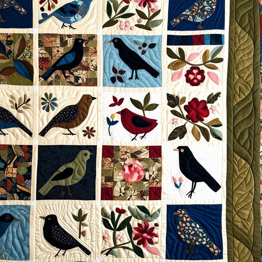 Bird Garden NTA151024302 Quilt Blanket