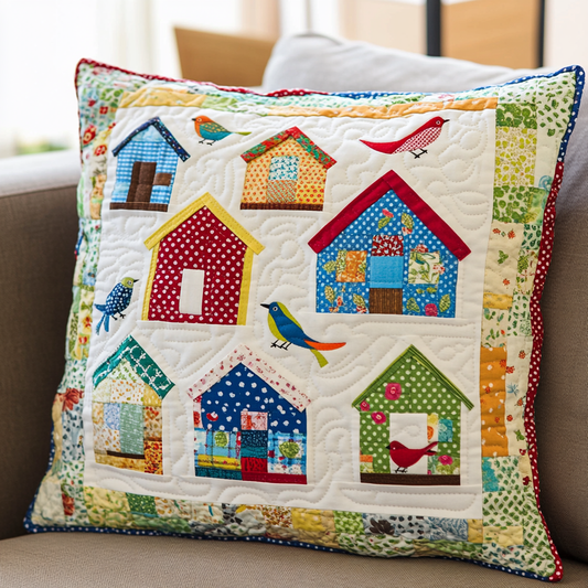 Bird House DAI311024424 Quilted Pillow Case