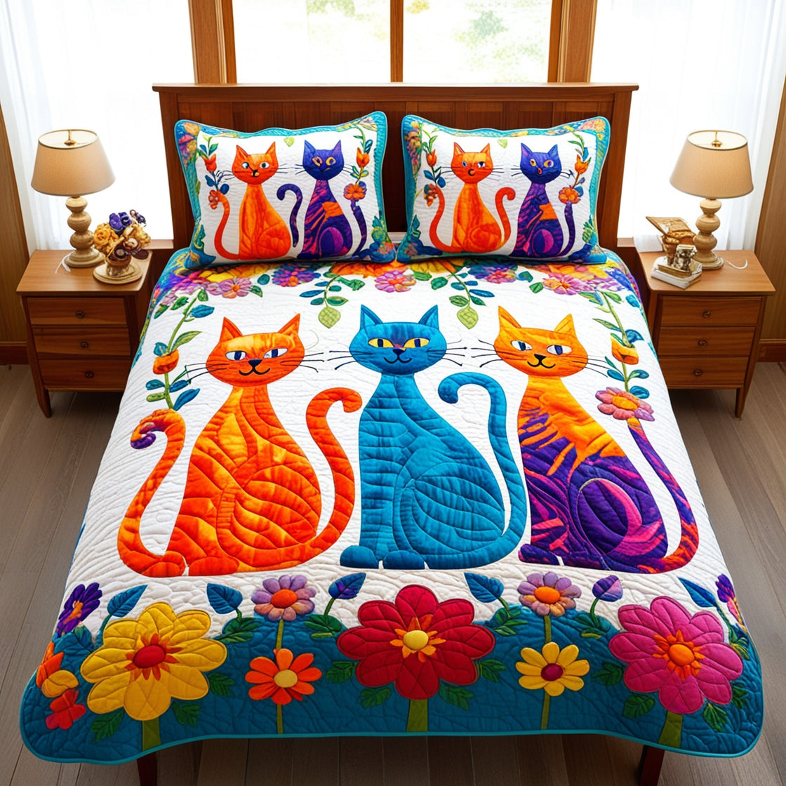 Cat NTA311024132 Quilt Bedding Set