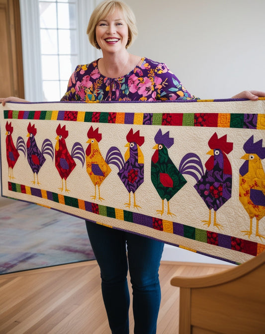 Chicken NTA281024289 Quilted Table Runner