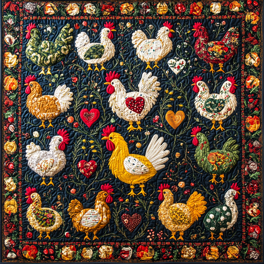 Chicken TAI041124077 Quilt Blanket