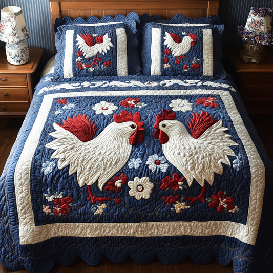 Chicken TAI041124301 Quilt Bedding Set