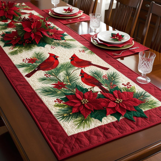 Christmas Cardinal NTA311024229 Quilted Table Runner