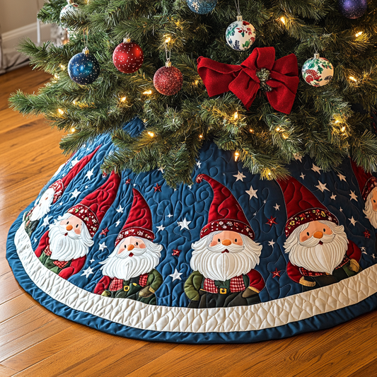 Christmas Gnome TAI041124526 Quilted Tree Skirt