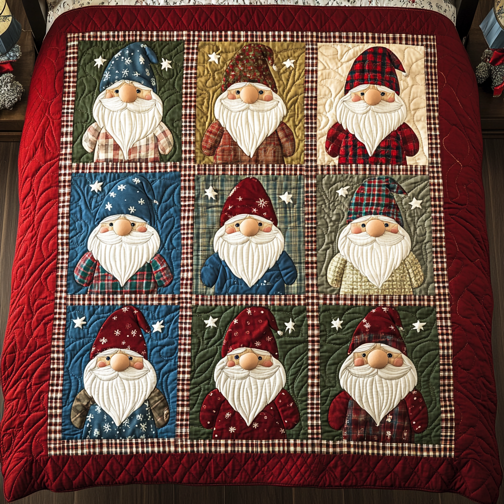 Christmas Gnome TAI311024312 Quilt Blanket