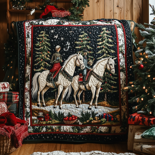 Christmas Horse TAI281024242 Quilt Blanket