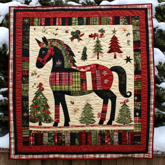 Christmas Horse TAI281024244 Quilt Blanket