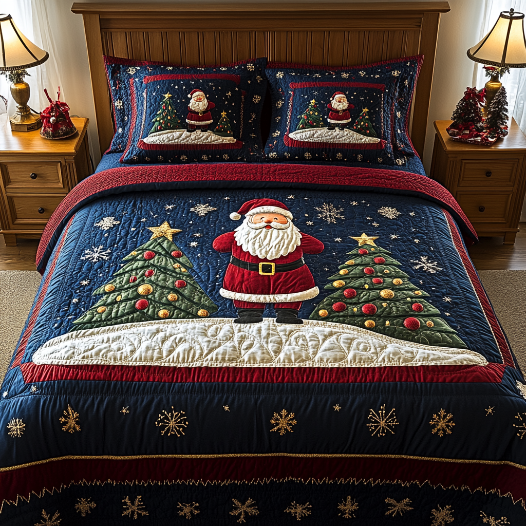 Christmas Santa TAI041124169 Quilt Bedding Set