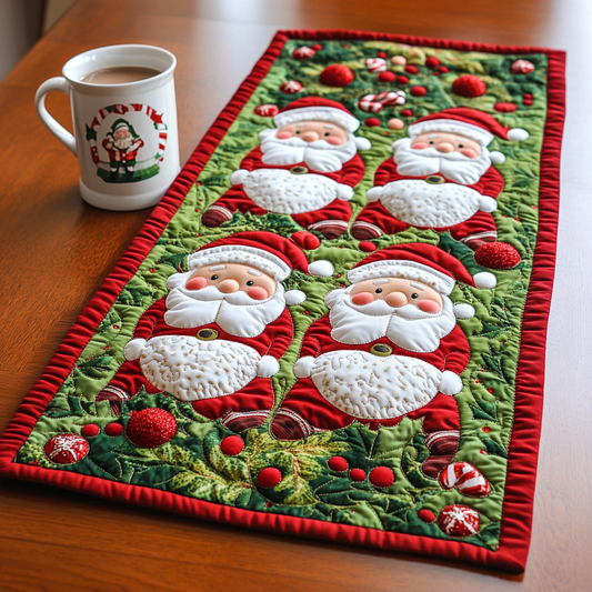 Christmas Santa TAI041124614 Quilted Table Runner