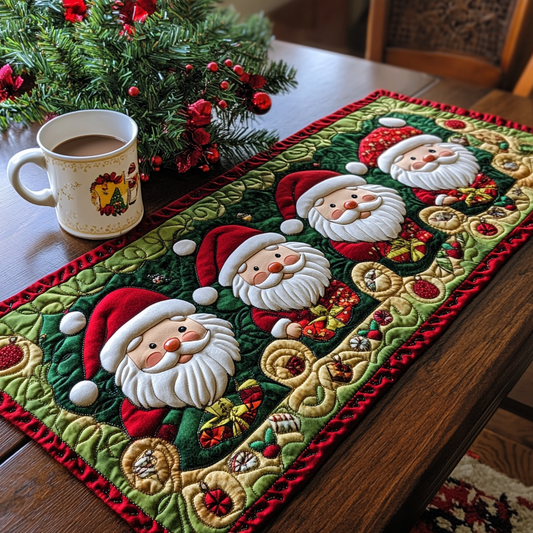 Christmas Santa TAI041124615 Quilted Table Runner